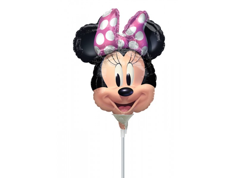 PALLONE MINISHAPE 14" MINNIE TESTA FIOCCO FUCSIA 35CM -