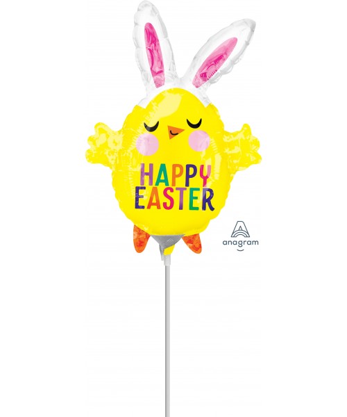 PALLONE MYLAR PULCINO HAPPY EASTER 35CM - L'Officina delle feste