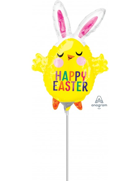 PALLONE MYLAR PULCINO HAPPY EASTER 35CM - L'Officina delle feste PALLONE MYLAR PULCINO HAPPY EASTER 35CM - L'Officina delle feste