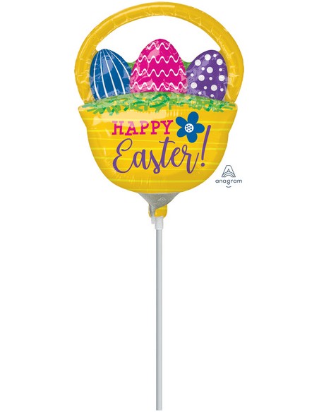 PALLONE 9" MINISHAPE CESTINO CON UOVA PASQUALI 28CM -