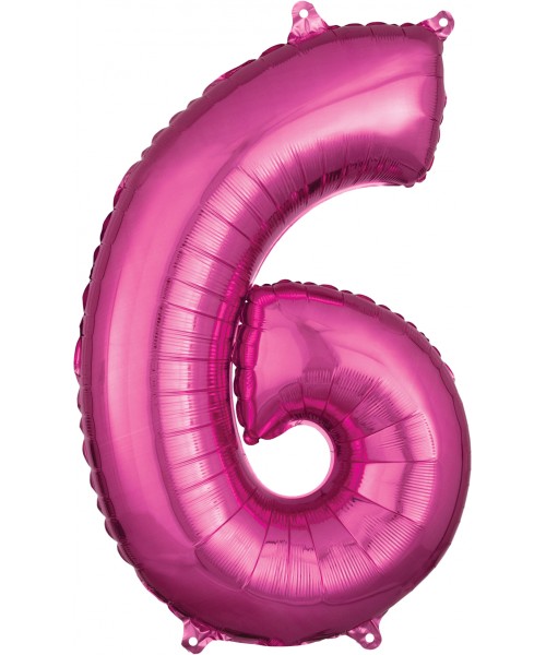 PALLONE MYLAR MEGA N. 6 - 9 FUCSIA 86CM - L'Officina delle feste