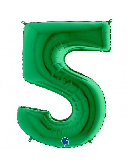 PALLONE MYLAR MEGA N. 5 VERDE 102CM - L'Officina delle feste