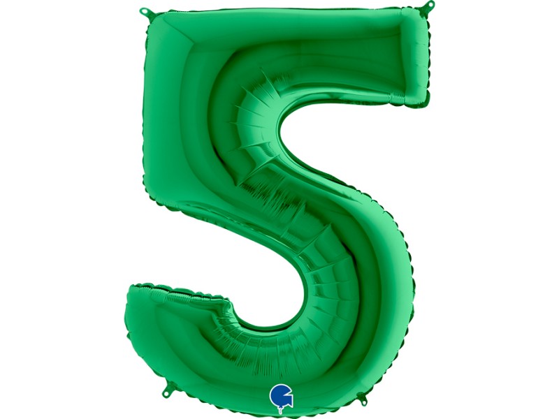 PALLONE MYLAR MEGA N. 5 VERDE 102CM - L'Officina delle feste