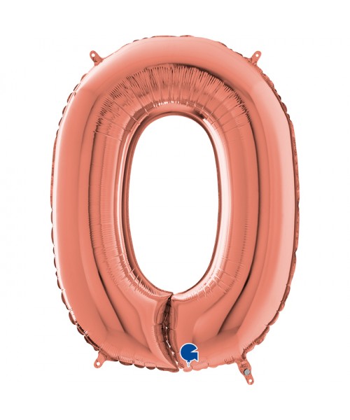 PALLONE MYLAR MEGA N. 0 ROSA GOLD 102CM - L'Officina delle feste 2