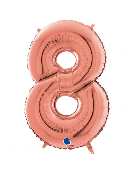 PALLONE MYLAR MEGA N. 8 ROSA GOLD 102CM - L'Officina delle feste PALLONE MYLAR MEGA N. 8 ROSA GOLD 102CM - L'Officina delle feste