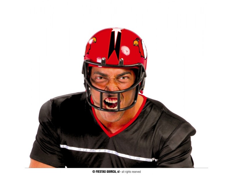 CASCO FOOTBALL AMERICANO ROSSO - L'Officina delle feste