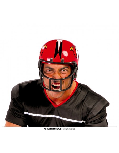 CASCO FOOTBALL AMERICANO ROSSO - L'Officina delle feste