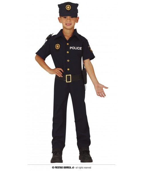 COSTUME BIMBO POLIZIOTTO 10-12 ANNI - L'Officina delle feste