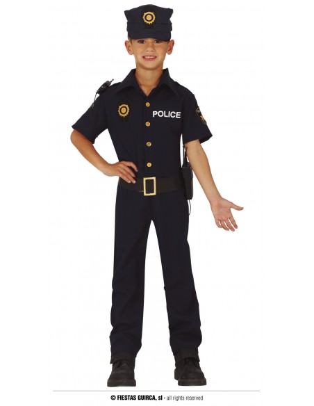 COSTUME BIMBO POLIZIOTTO 10-12 ANNI - L'Officina delle feste