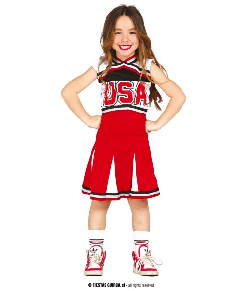COSTUME CHEERLEADER BIMBA 7 -9 ANNI - L'Officina delle feste