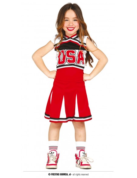 COSTUME CHEERLEADER BIMBA 7 -9 ANNI - L'Officina delle feste