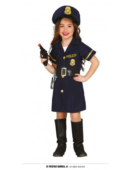 COSTUME POLIZIOTTA BIMBA 7-9 ANNI - L'Officina delle feste