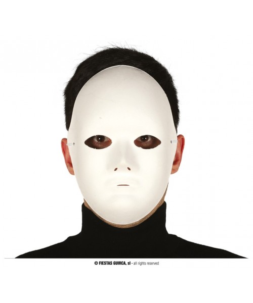 MASCHERA BIANCA IN CARTA 1PZ - L'Officina delle feste