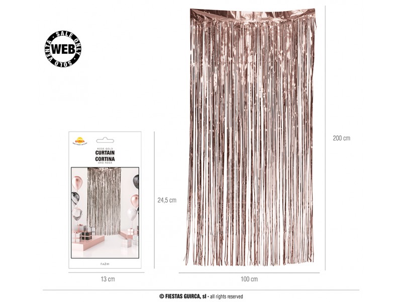 TENDA FILI ROSE GOLD 1X2MT - L'Officina delle feste
