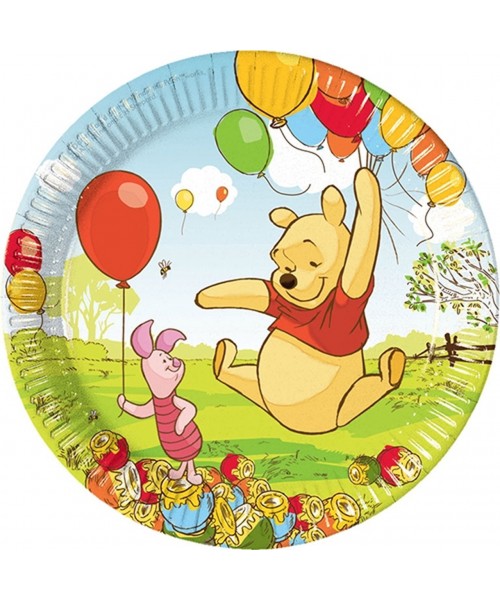 Piatto 23 cm busta 8 pz WINNIE THE POOH - L'Officina delle feste