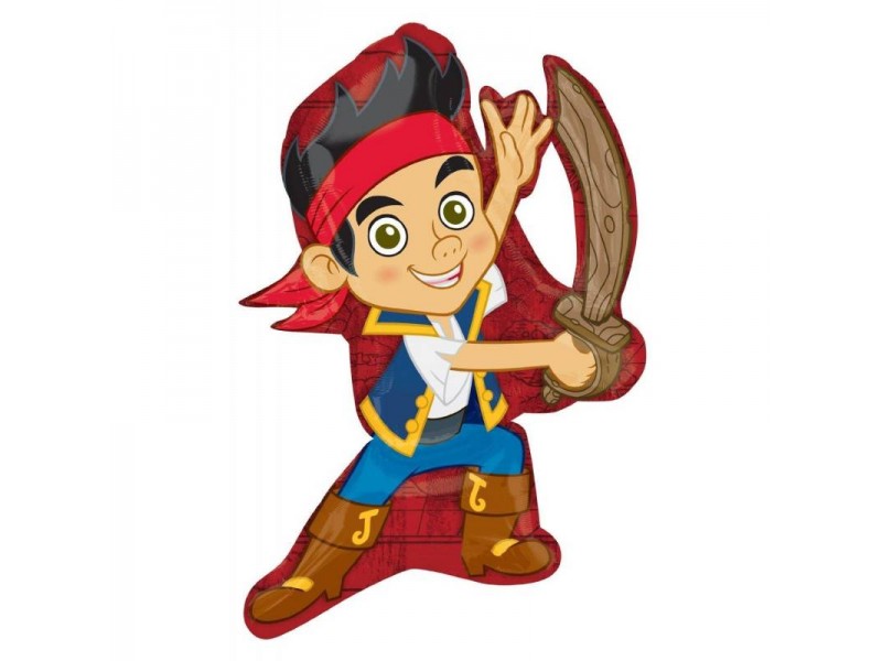 PALLONE MYLAR JAKE NEVERLAND PIRATES 55X78CM - L'Officina delle