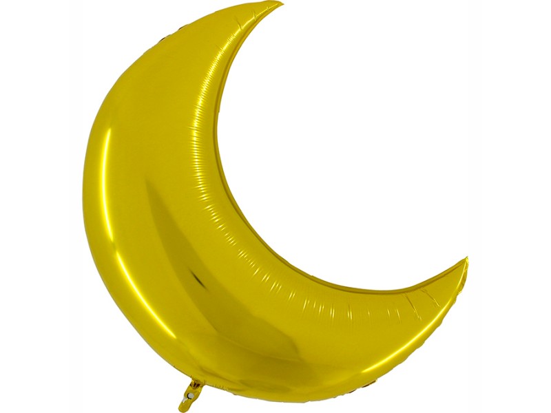 PALLONE MYLAR 36" LUNA ORO 76X78 - L'Officina delle feste