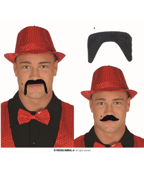 BAFFI NERI 3 MODELLI ASSORTITI - L'Officina delle feste