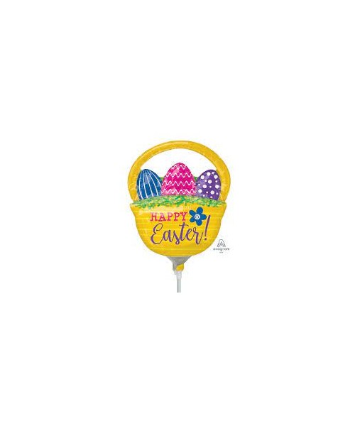 PALLONE 9" MINISHAPE CESTINO CON UOVA PASQUALI 28CM - 2