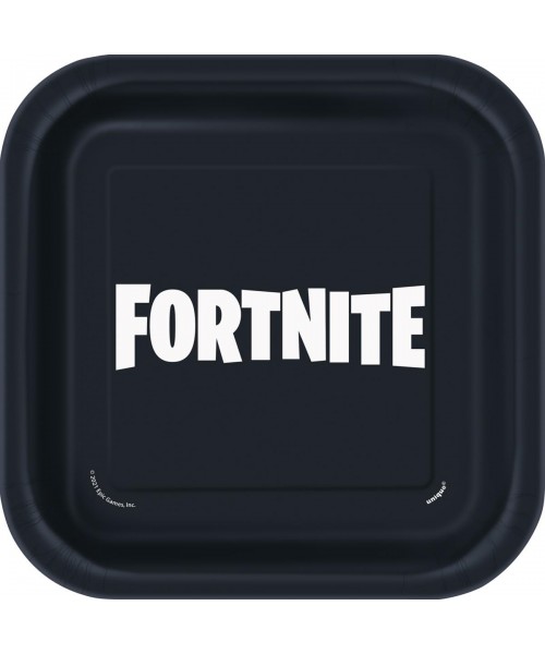 PIATTO CARTA FORTNITE 18CM 8PZ PLASTIC FREE UFFICIALE -