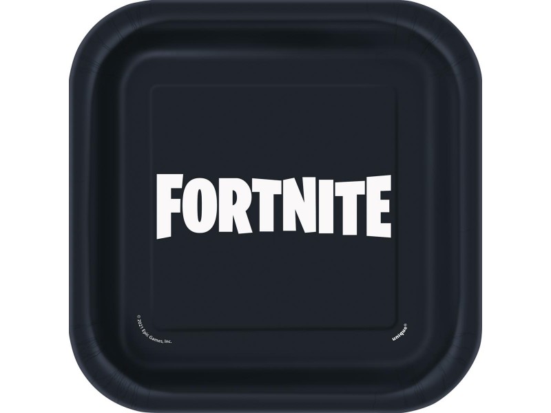 PIATTO CARTA FORTNITE 18CM 8PZ PLASTIC FREE UFFICIALE -