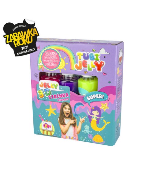 TUBI JELLY SET 3 COLORI MERMAID SIRENA - L'Officina delle feste