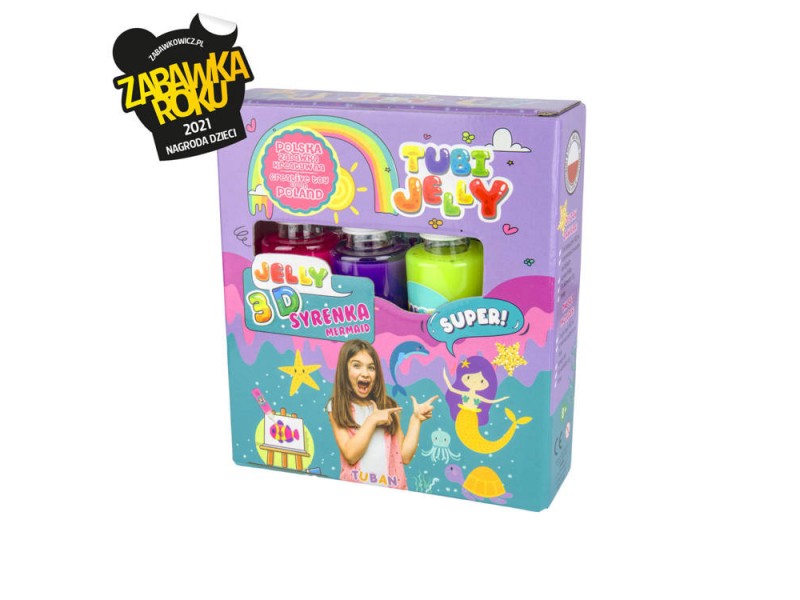 TUBI JELLY SET 3 COLORI MERMAID SIRENA - L'Officina delle feste