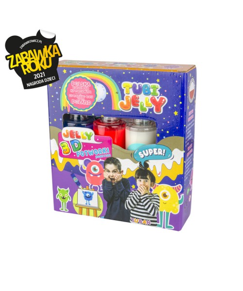 TUBI JELLY SET 3 COLORI MONSTERS MOSTRI - L'Officina delle feste