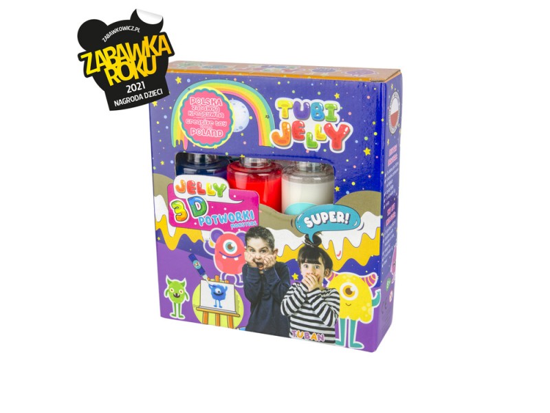 TUBI JELLY SET 3 COLORI MONSTERS MOSTRI - L'Officina delle feste