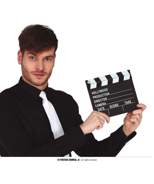 CIAK IN LEGNO CINEMA 21X18X0,3 CM - L'Officina delle feste