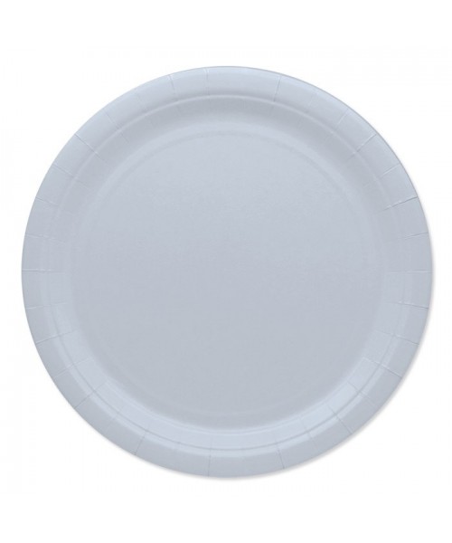 25 PIATTI CARTA 24 CM ECOLOR BIANCO PLASTIC FREE - L'Officina