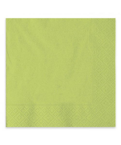 40 TOVAGLIOLI 33X33 ECOLOR 2 VELI VERDE MELA - L'Officina delle