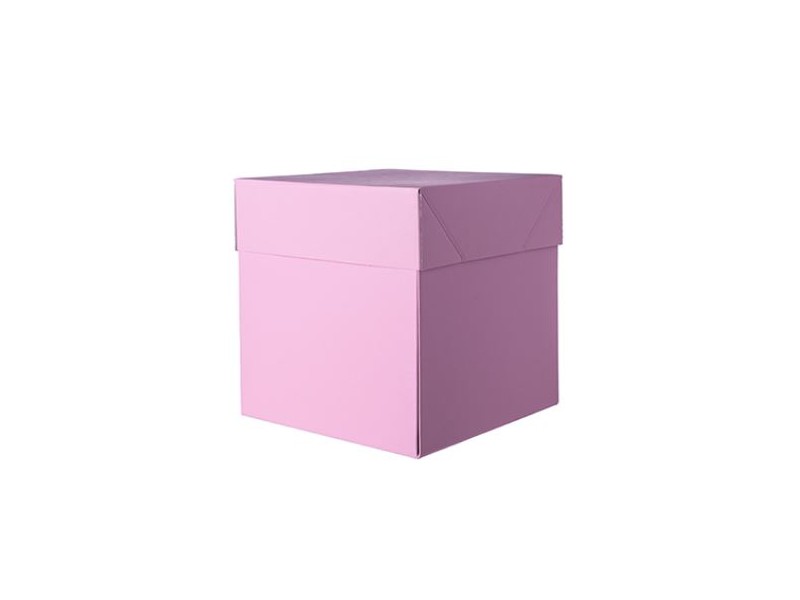 SCATOLA BOX SURPRICE CM. 50X50X65 ROSA PASTELLO - L'Officina