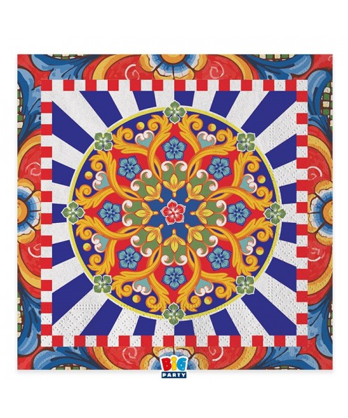 20 TOVAGLIOLI 33X33 SICILIA - L'Officina delle feste