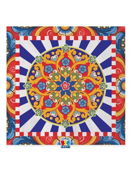 20 TOVAGLIOLI 33X33 SICILIA - L'Officina delle feste