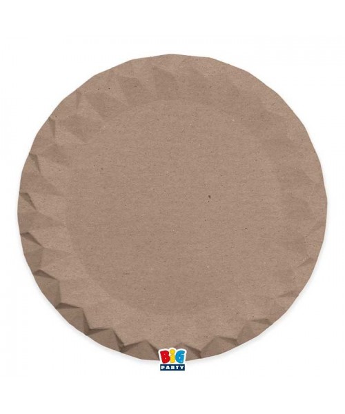 5 SOTTOPIATTI DIAMANT Ø 32CM BEIGE MARRONE KRAFT - L'Officina