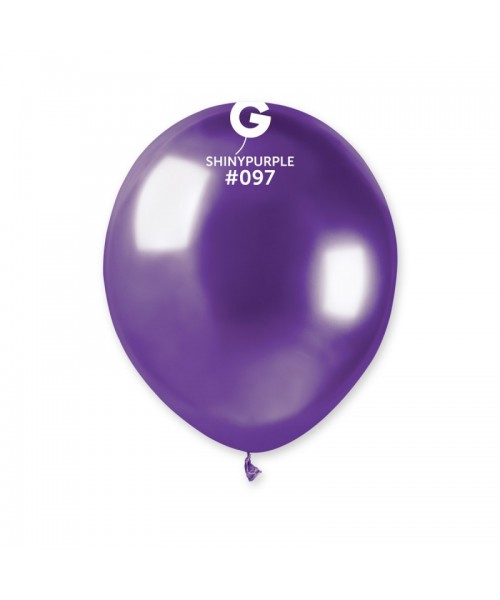 PALLONE LATTICE 5"/13CM SHINY VIOLA 100PZ - L'Officina delle