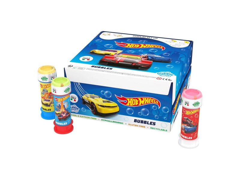 BOLLE DI SAPONE HOT WHEELS 36PZ - L'Officina delle feste