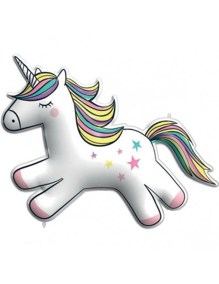 PALLONE MYLAR 37" SAGOMA UNICORNO 95CM - L'Officina delle feste