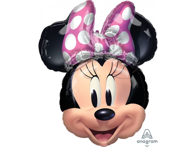 PALLONE MYLAR MINNIE TESTA NEW 63X55 - L'Officina delle feste