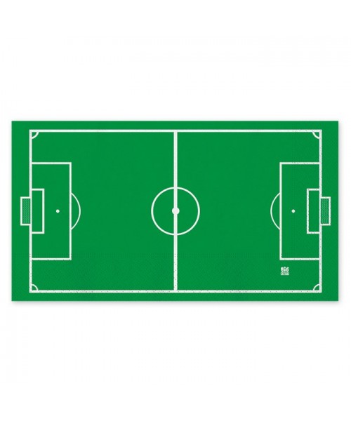 16 TOVAGLIOLI 40X33CM CAMPO DA CALCIO - L'Officina delle feste