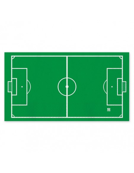 16 TOVAGLIOLI 40X33CM CAMPO DA CALCIO - L'Officina delle feste