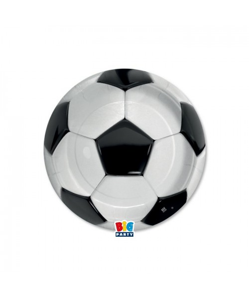 PIATTO CARTA CM. 18 PZ. 8 FOOTBALL CALCIO - L'Officina delle