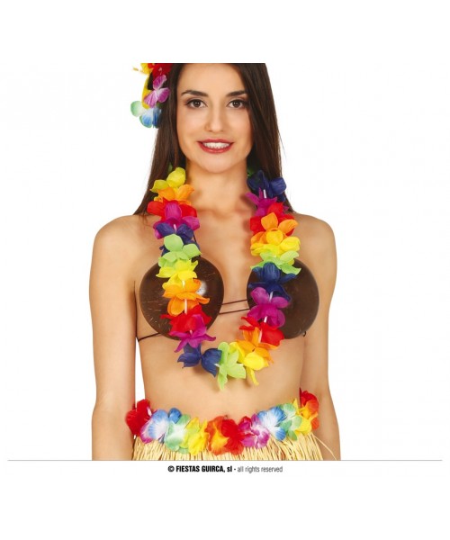COLLANA HAWAIANA COLORATA - L'Officina delle feste