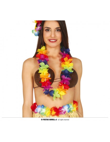 COLLANA HAWAIANA COLORATA - L'Officina delle feste