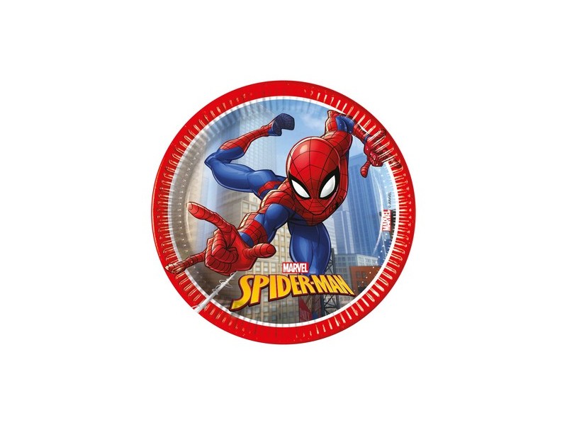 PIATTO CARTA CM. 20 SPIDERMAN CRIME FIGHTER PZ. 8 - L'Officina