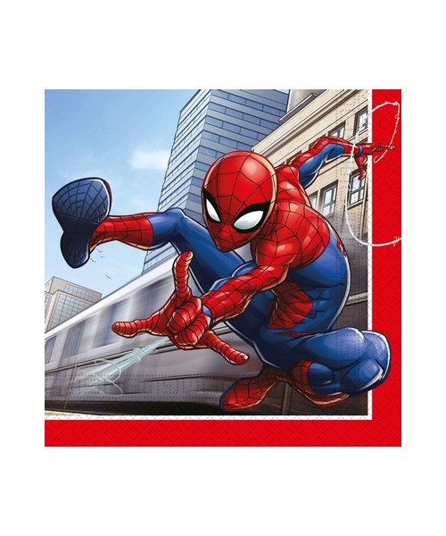 TOVAGLIOLO 33X33CM SPIDERMAN CRIME FIGHTER 20PZ - L'Officina