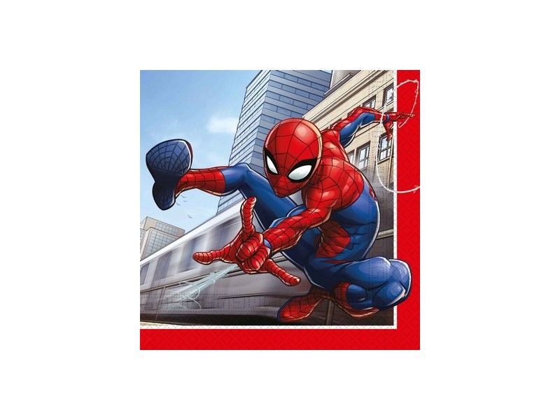 TOVAGLIOLO 33X33CM SPIDERMAN CRIME FIGHTER 20PZ - L'Officina