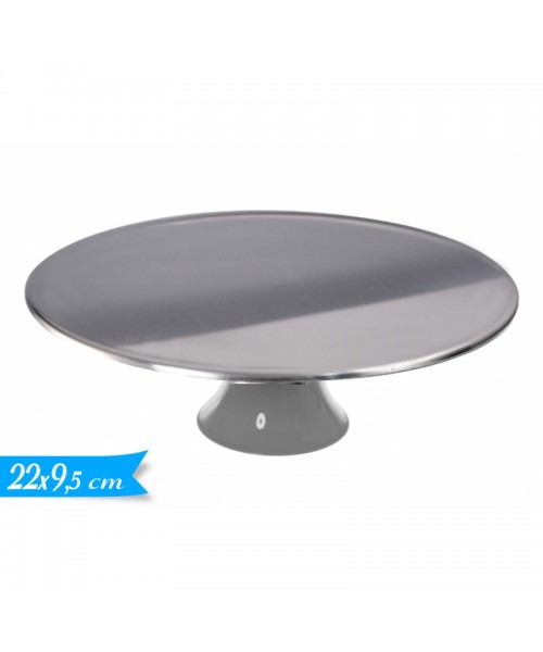 ALZATINA PLASTICA ARGENTO MEDIA DIAM. 22CM 9,5H CM - L'Officina