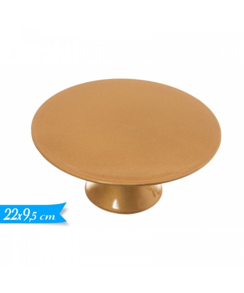 ALZATINA PLASTICA ORO MEDIA DIAM. 22CM 9,5H CM - L'Officina
